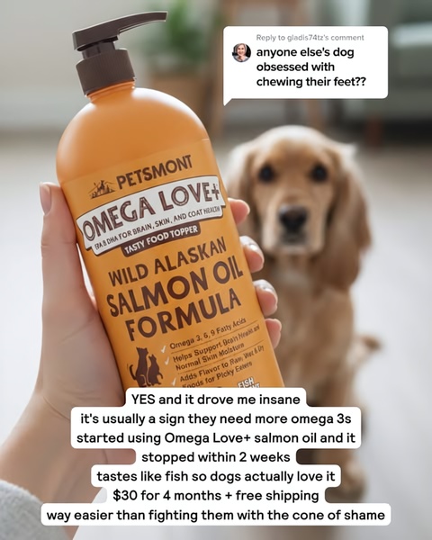 This creative uses a user-generated comment overlay as a conversational hook, followed by a direct benefit-led solution for common pet discomfort.
